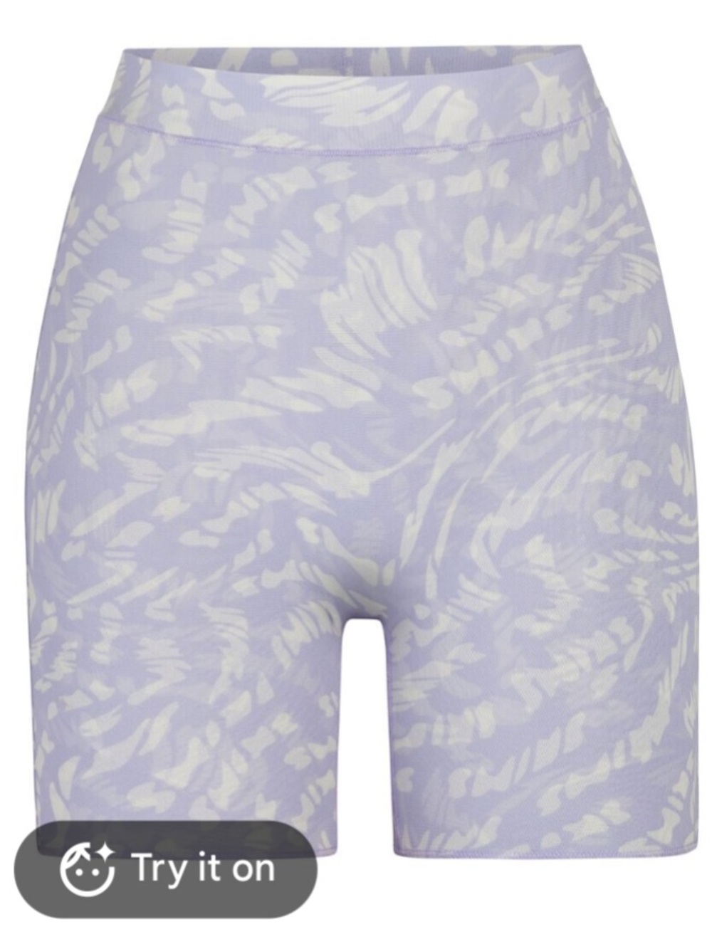 SKIMS Lilac Swirl High-Rise Bike Shorts